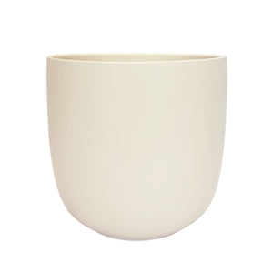 Cream Lana Matte Round Pot 10"