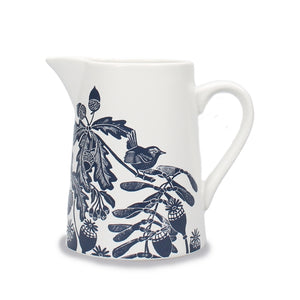 Acorns & Thistles Ceramic Jug