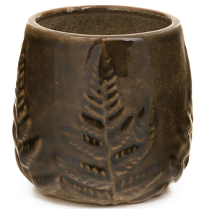 dark brown plant pots Fern Dark Brown Planter | Indoor Plant Pots