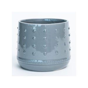 Grey Dotted Dolomite Planter 4"