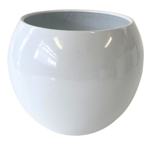 White Round Pot