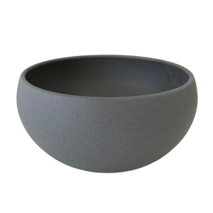 Grey Short Round Planter 7"