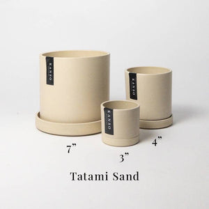 Tatami Colorways Planter with Saucer