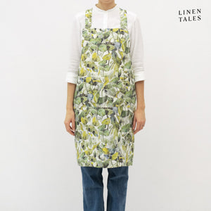 Lotus Linen Crossback Garden Apron