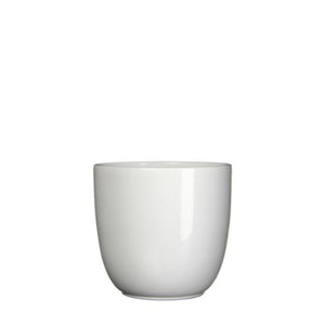 White Tusca Shiny Pot 3"