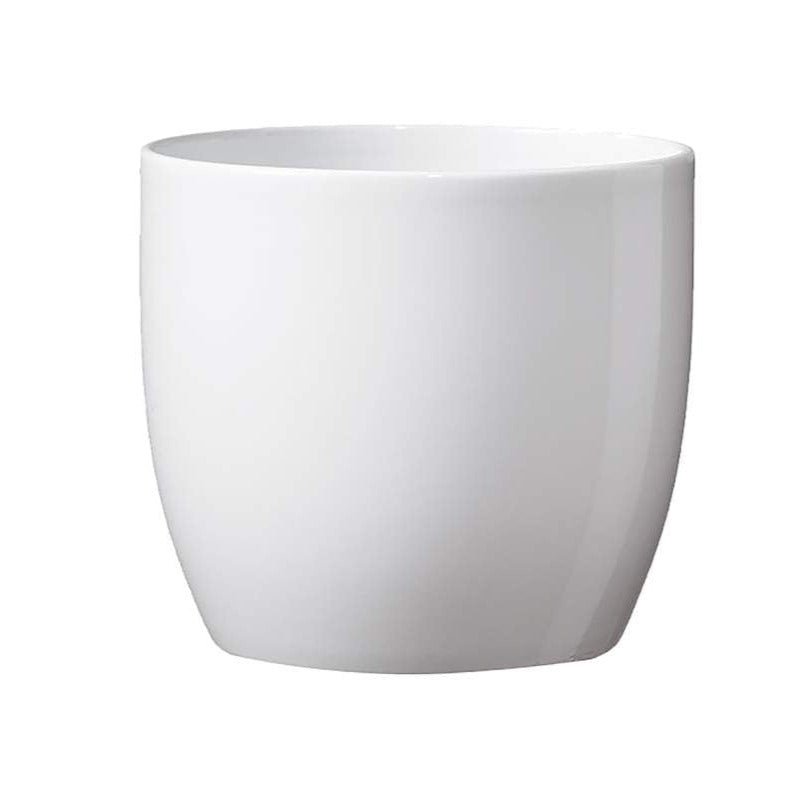 White Shiny Basel Pot
