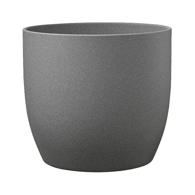Dark Grey Basel Stone Pot