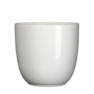 White Tusca Shiny Pot