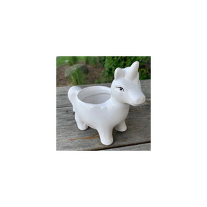 Unicorn Dolomite Planter 3"